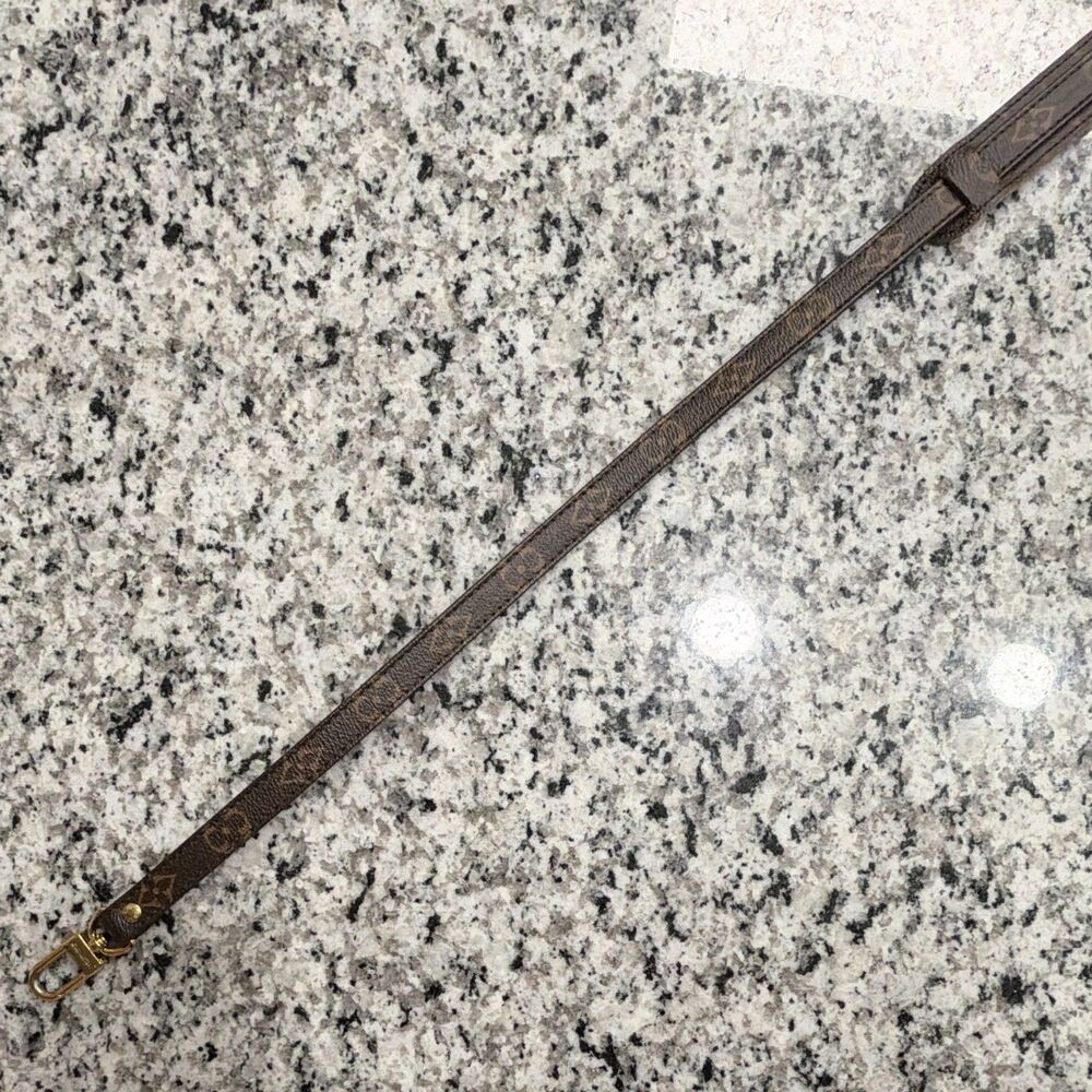 Authentic Louis Vuitton Monogram Canvas 16mm Adjustable Shoulder Strap Pristine - Picture 5 of 16